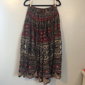 Boho Midi Skirt